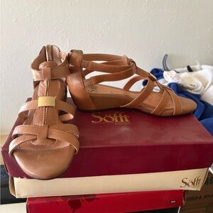 Sofft Brown Strappy Sandals